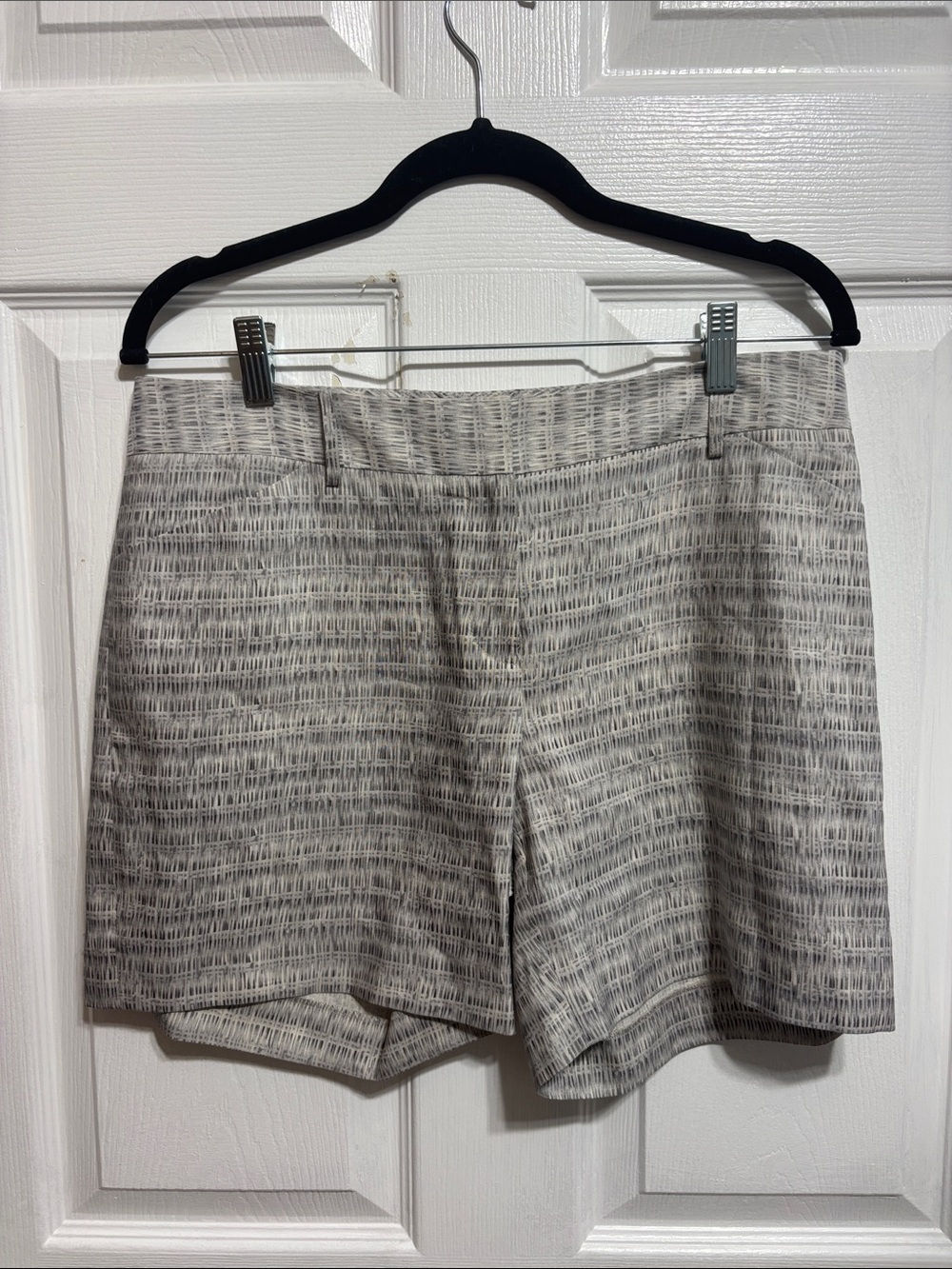 Antonio Melani Neutral Patterned Women's Bermuda Shorts - Tailored Mid Rise